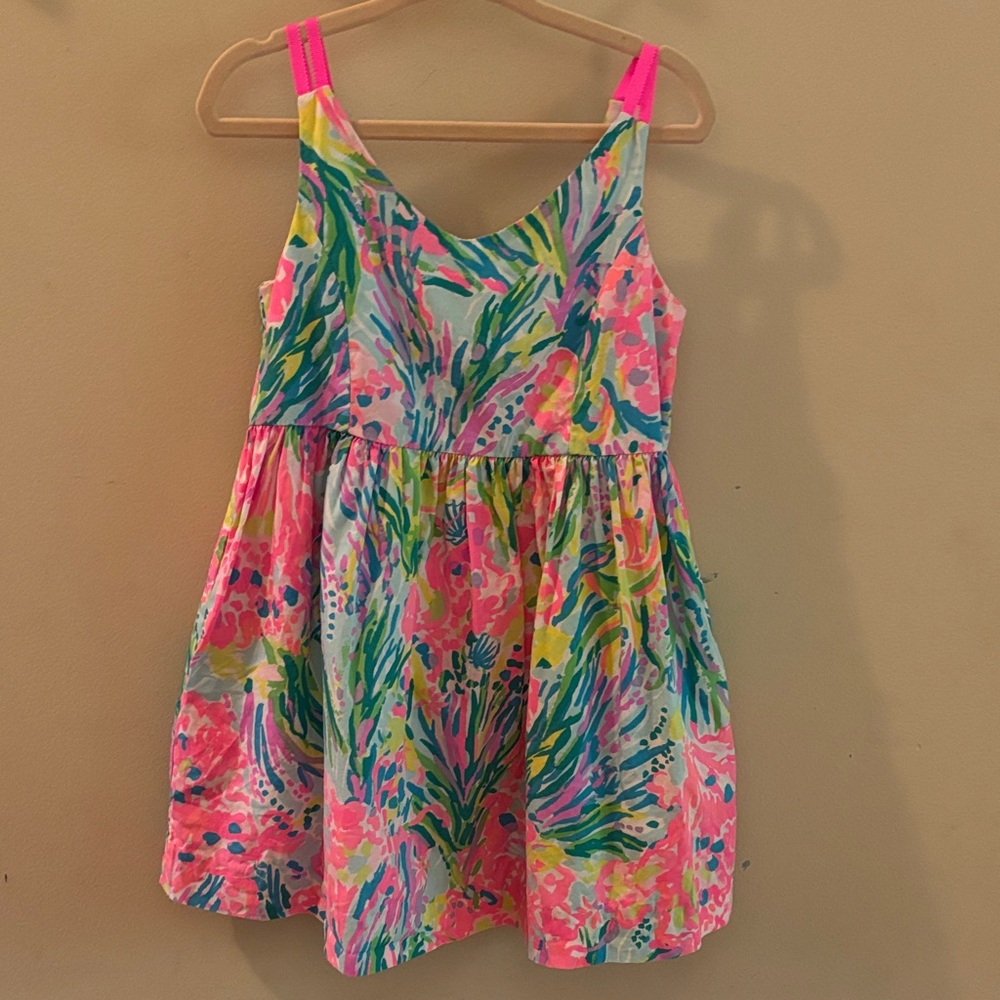 Lilly Pulitzer Pink and Blue Kids Dress